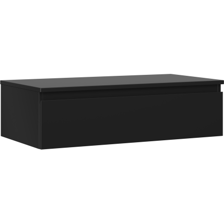 Mexen Orio kúpeľňová skrinka pod umývadlo 90 cm s doskou, 1 zásuvka, čierna mat - 91A10-09023-1-BFC71