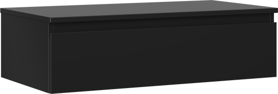 Mexen Orio kúpeľňová skrinka pod umývadlo 90 cm s doskou, 1 zásuvka, čierna mat - 91A10-09023-1-BFC71