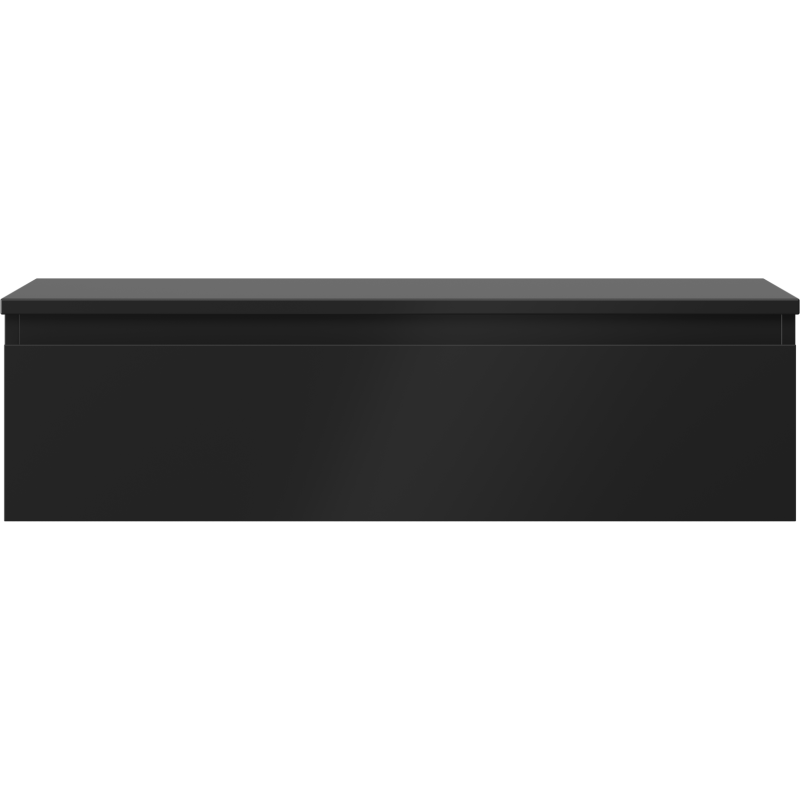 Mexen Orio kúpeľňová skrinka pod umývadlo 90 cm s doskou, 1 zásuvka, čierna mat - 91A10-09023-1-BFC71