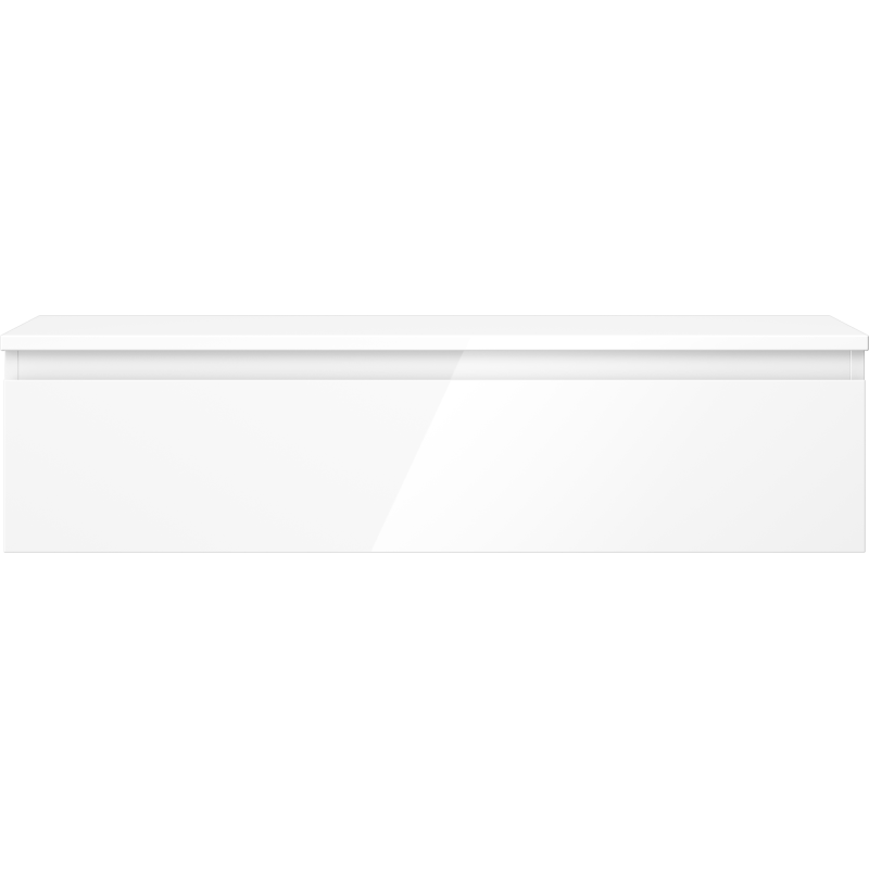 Mexen Orio kúpeľňová skrinka pod umývadlo 100 cm s doskou, 1 zásuvka, biely lesk - 91A10-10023-1-BFC00