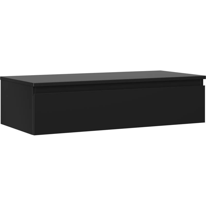 Mexen Orio kúpeľňová skrinka pod umývadlo 100 cm s doskou, 1 zásuvka, čierna matná - 91A10-10023-1-BFC71