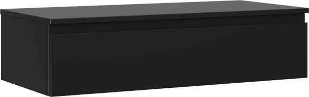 Mexen Orio kúpeľňová skrinka pod umývadlo 100 cm s doskou, 1 zásuvka, čierna matná - 91A10-10023-1-BFC71