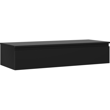 Mexen Orio kúpeľňová skrinka pod umývadlo 120 cm s doskou, 1 zásuvka, čierna mat - 91A10-12023-1-BFC71