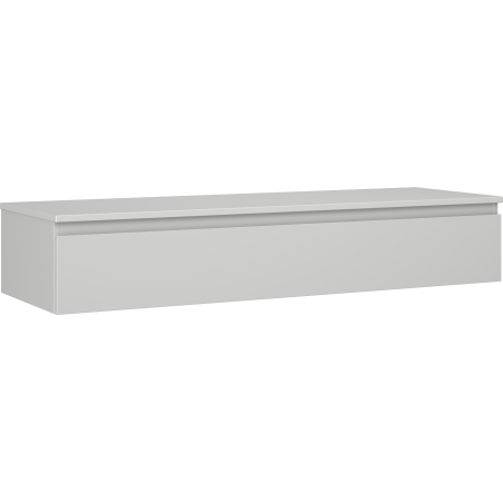 Mexen Orio kúpeľňová skrinka pod umývadlo 140 cm s doskou, 1 zásuvka, sivá matná - 91A10-14023-1-BFC62