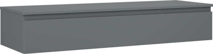Mexen Orio kúpeľňová skrinka pod umývadlo 140 cm s doskou, 1 zásuvka, grafit mat - 91A10-14023-1-BFC66