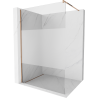 Mexen Kioto sprchová stena Walk-in 80 x 200 cm, transparentná/mrazené 8 mm, ružové zlato - 800-080-101-60-35