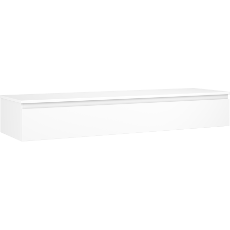 Mexen Orio kúpeľňová skrinka pod umývadlo 160 cm s doskou, 1 zásuvka, biela matná - 91A10-16023-1-BFC01