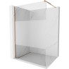 Mexen Kioto Sprchová stena Walk-in 100 x 200 cm, transparent/ľadová 8 mm, ružové zlato - 800-100-101-60-35