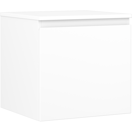 Mexen Orio kúpeľňová skrinka pod umývadlo 50 cm s doskou, 1 zásuvka, biela matná - 91A10-05047-1-BFC01