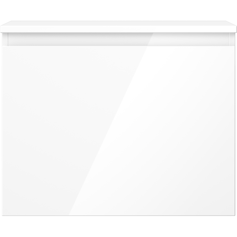 Mexen Orio kúpeľňová skrinka pod umývadlo 60 cm s doskou, 1 zásuvka, biely lesk - 91A10-06047-1-BFC00