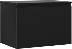 Mexen Orio kúpeľňová skrinka pod umývadlo 70 cm s doskou, 1 zásuvka, čierny mat - 91A10-07047-1-BFC71
