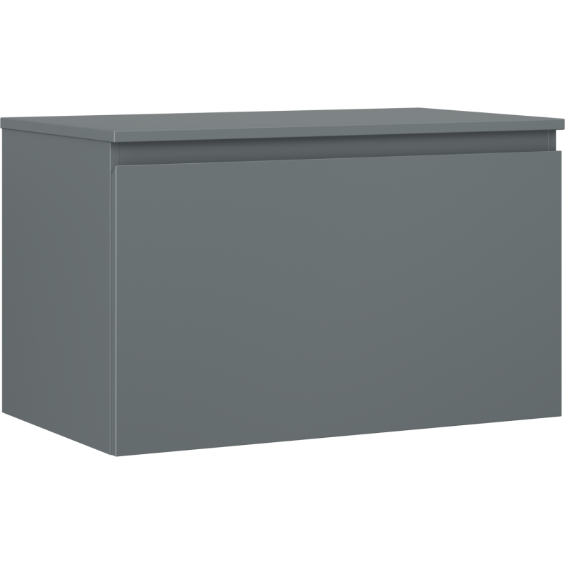 Mexen Orio kúpeľňová skrinka pod umývadlo 80 cm s doskou, 1 zásuvka, grafitová matná - 91A10-08047-1-BFC66
