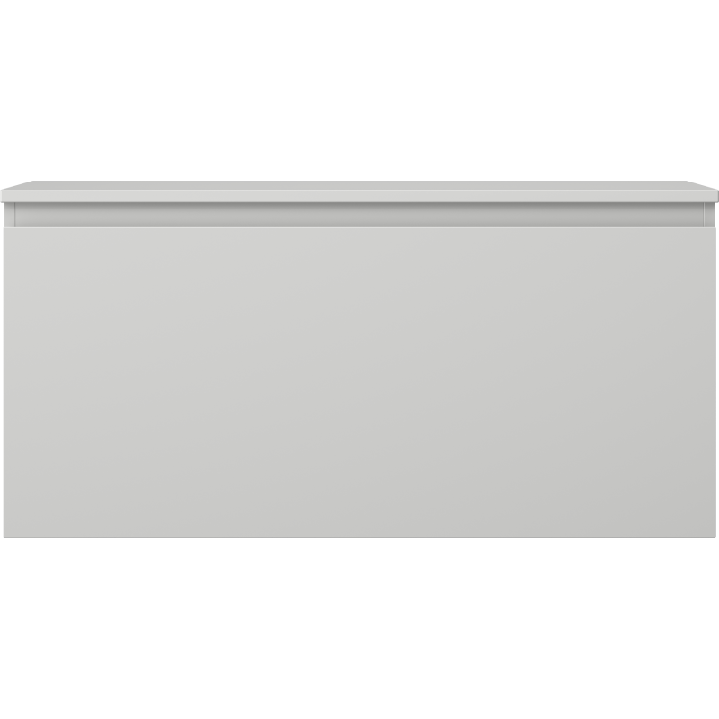 Mexen Orio kúpeľňová skrinka pod umývadlo 100 cm s pracovnou doskou, 1 zásuvka, sivá matná - 91A10-10047-1-BFC62