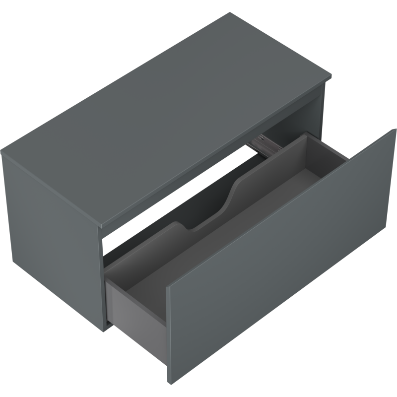 Mexen Orio kúpeľňová skrinka pod umývadlo 100 cm s doskou, 1 zásuvka, grafit mat - 91A10-10047-1-BFC66