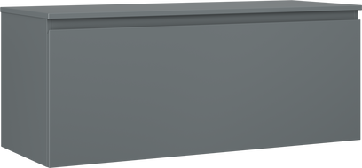 Mexen Orio kúpeľňová skrinka pod umývadlo 120 cm s doskou, 1 zásuvka, matná grafitová - 91A10-12047-1-BFC66