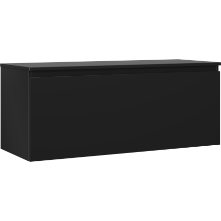 Mexen Orio kúpeľňová skrinka pod umývadlo 120 cm s doskou, 1 zásuvka, čierna matná - 91A10-12047-1-BFC71