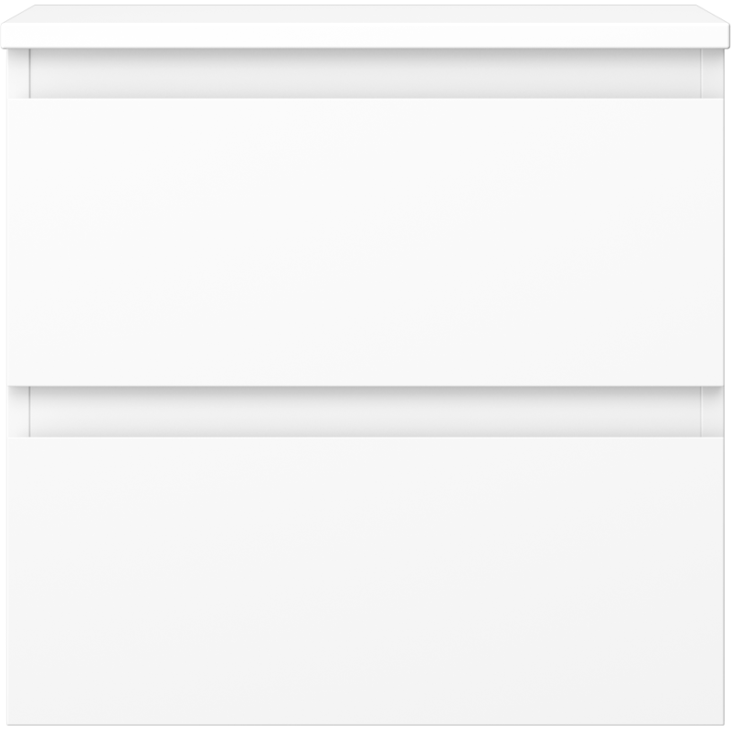 Mexen Orio kúpeľňová skrinka pod umývadlo 50 cm s doskou, 2 zásuvky, biela matná - 91A10-05047-2-BFFC01