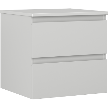 Mexen Orio kúpeľňová skrinka pod umývadlo 50 cm s doskou, 2 zásuvky, sivá matná - 91A10-05047-2-BFFC62