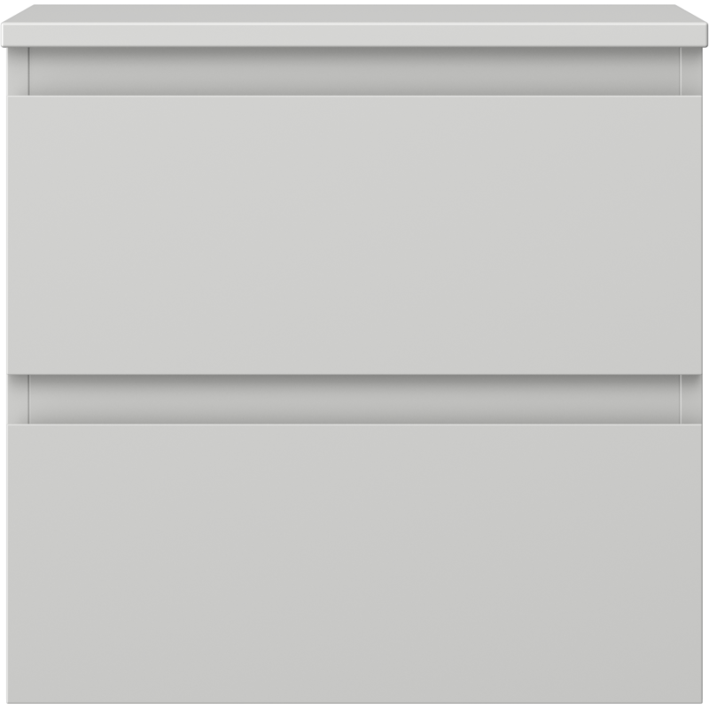 Mexen Orio kúpeľňová skrinka pod umývadlo 50 cm s doskou, 2 zásuvky, sivá matná - 91A10-05047-2-BFFC62