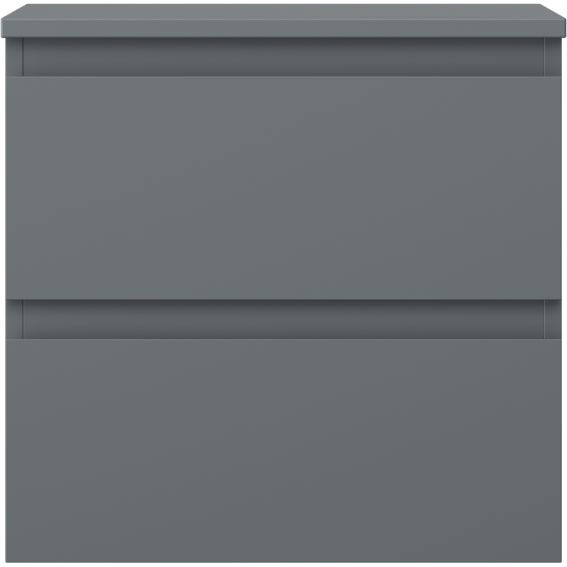 Mexen Orio kúpeľňová skrinka pod umývadlo 50 cm s doskou, 2 zásuvky, grafit mat - 91A10-05047-2-BFFC66