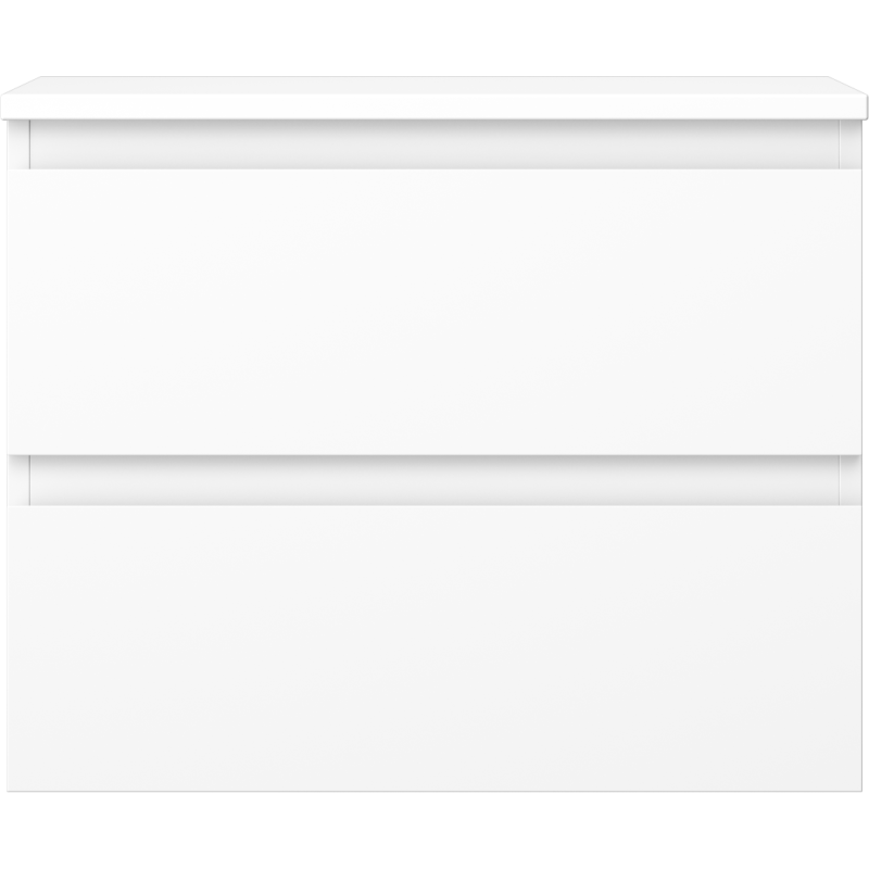 Mexen Orio kúpeľňová skrinka pod umývadlo 60 cm s doskou, 2 zásuvky, biela matná - 91A10-06047-2-BFFC01