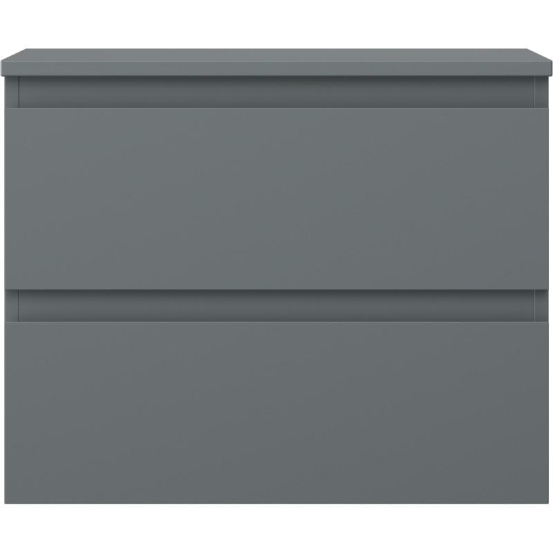 Mexen Orio kúpeľňová skrinka pod umývadlo 60 cm s pracovnou doskou, 2 zásuvky, matná grafitová - 91A10-06047-2-BFFC66