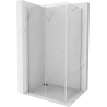 Mexen Lima skladací sprchový kút 85 x 110 cm, transparentný, chróm - 856-085-110-01-00