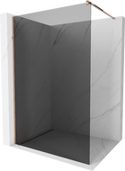 Mexen Kioto sprchová stena Walk-in 120 x 200 cm, grafit 8 mm, ružové zlato - 800-120-101-60-40