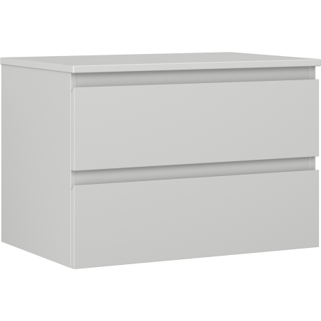 Mexen Orio kúpeľňová skrinka pod umývadlo 70 cm s doskou, 2 zásuvky, šedá mat - 91A10-07047-2-BFFC62