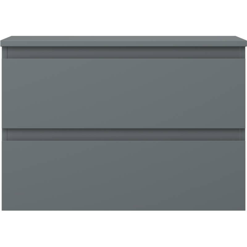 Mexen Orio kúpeľňová skrinka pod umývadlo 70 cm s pracovnou doskou, 2 zásuvky, grafit matný - 91A10-07047-2-BFFC66