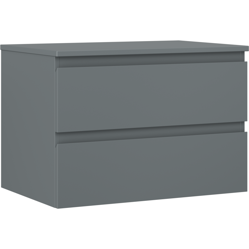 Mexen Orio kúpeľňová skrinka pod umývadlo 70 cm s pracovnou doskou, 2 zásuvky, grafit matný - 91A10-07047-2-BFFC66
