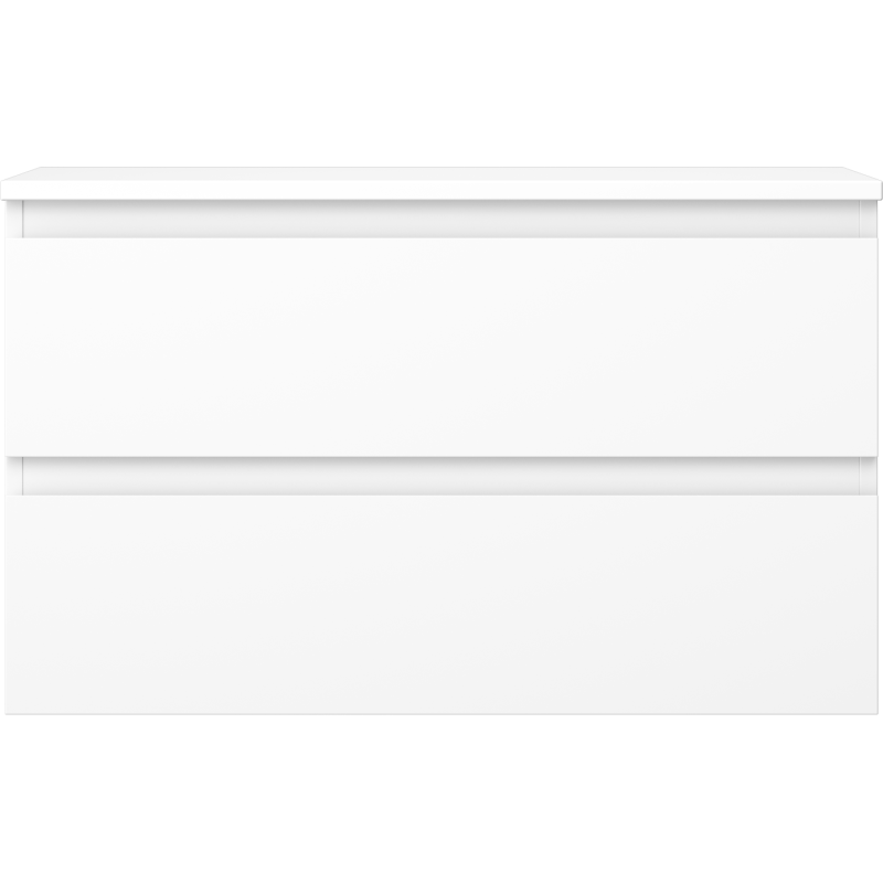 Mexen Orio kúpeľňová skrinka pod umývadlo 80 cm s doskou, 2 zásuvky, biela matná - 91A10-08047-2-BFFC01