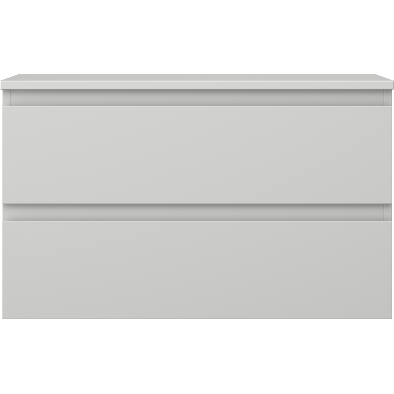 Mexen Orio kúpeľňová skrinka pod umývadlo 80 cm s doskou, 2 zásuvky, sivá matná - 91A10-08047-2-BFFC62