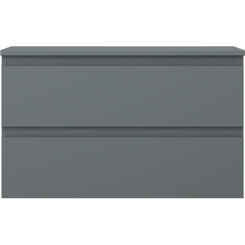 Mexen Orio kúpeľňová skrinka pod umývadlo 80 cm s doskou, 2 zásuvky, grafit mat - 91A10-08047-2-BFFC66