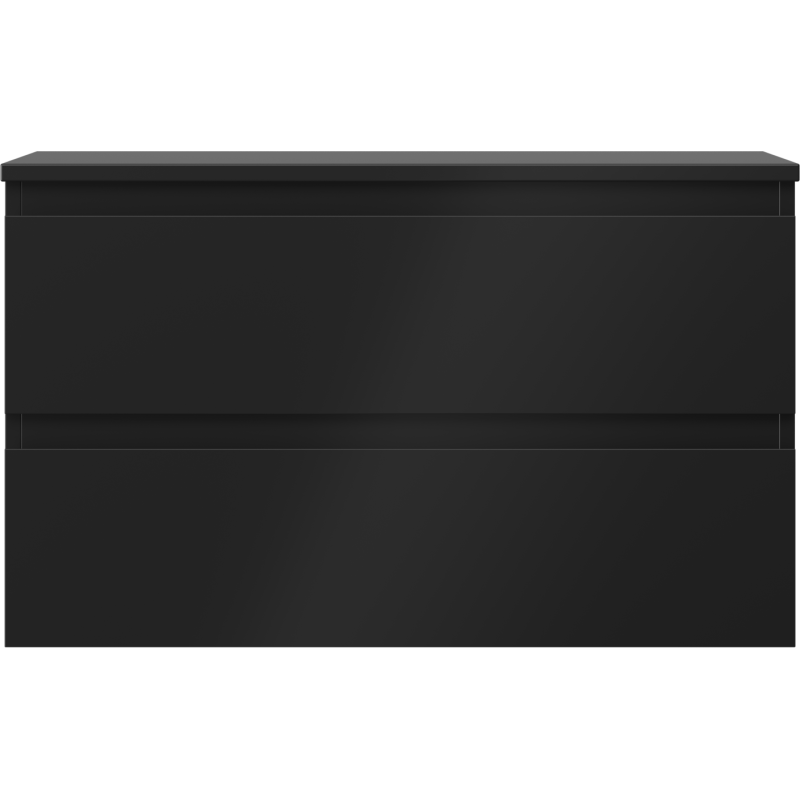 Mexen Orio kúpeľňová skrinka pod umývadlo 80 cm s doskou, 2 zásuvky, čierna matná - 91A10-08047-2-BFFC71