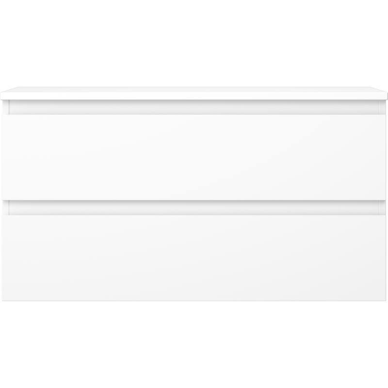 Mexen Orio kúpeľňová skrinka pod umývadlo 90 cm s doskou, 2 zásuvky, biela matná - 91A10-09047-2-BFFC01