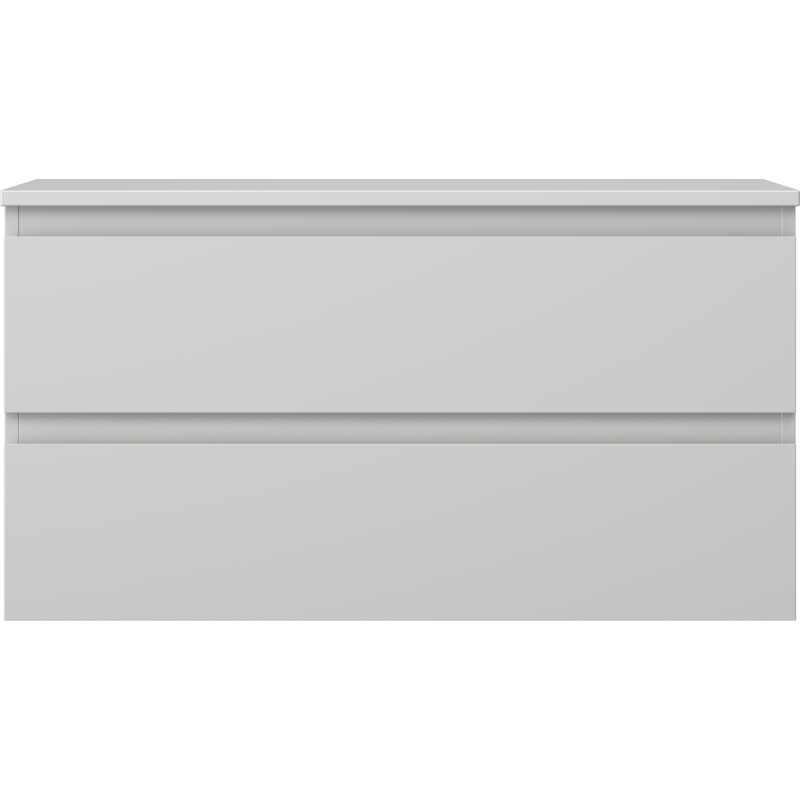 Mexen Orio kúpeľňová skrinka pod umývadlo 90 cm s doskou, 2 zásuvky, sivá matná - 91A10-09047-2-BFFC62