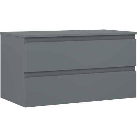 Mexen Orio kúpeľňová skrinka pod umývadlo 90 cm s doskou, 2 zásuvky, matná grafit - 91A10-09047-2-BFFC66
