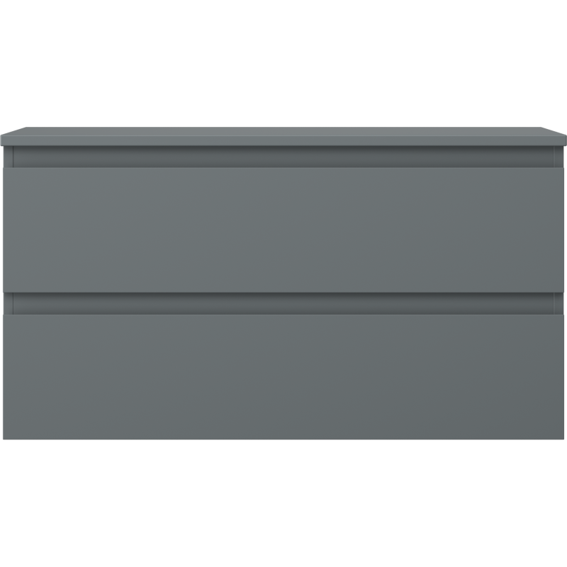 Mexen Orio kúpeľňová skrinka pod umývadlo 90 cm s doskou, 2 zásuvky, matná grafit - 91A10-09047-2-BFFC66