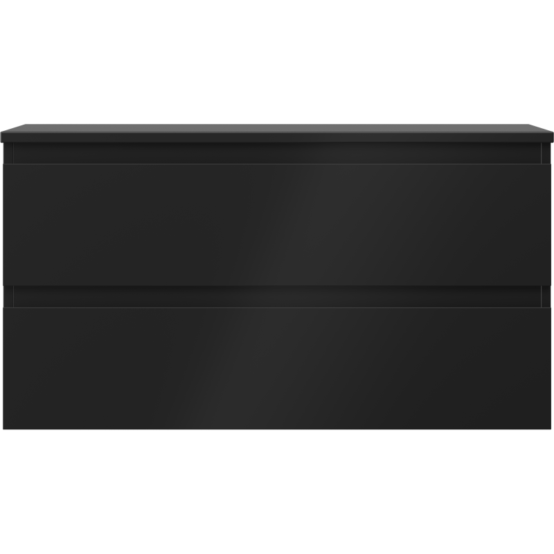 Mexen Orio kúpeľňová skrinka pod umývadlo 90 cm s doskou, 2 zásuvky, čierna matná - 91A10-09047-2-BFFC71