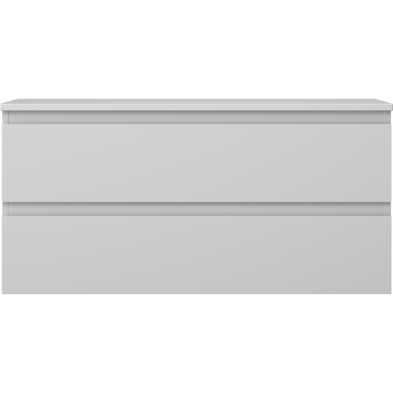 Mexen Orio kúpeľňová skrinka pod umývadlo 100 cm s doskou, 2 zásuvky, sivá matná - 91A10-10047-2-BFFC62