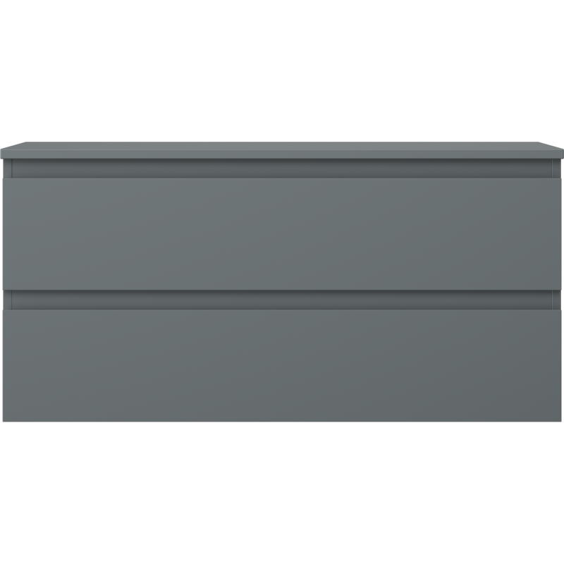 Mexen Orio kúpeľňová skrinka pod umývadlo 100 cm s doskou, 2 zásuvky, grafit mat - 91A10-10047-2-BFFC66