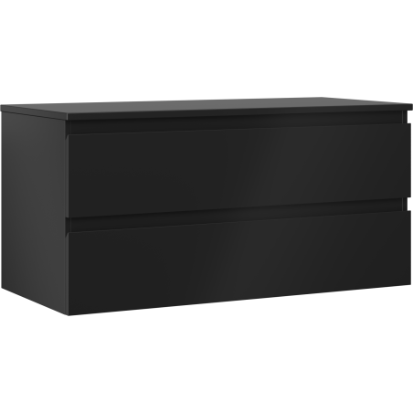 Mexen Orio kúpeľňová skrinka pod umývadlo 100 cm s doskou, 2 zásuvky, čierna matná - 91A10-10047-2-BFFC71