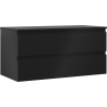 Mexen Orio kúpeľňová skrinka pod umývadlo 100 cm s doskou, 2 zásuvky, čierna matná - 91A10-10047-2-BFFC71