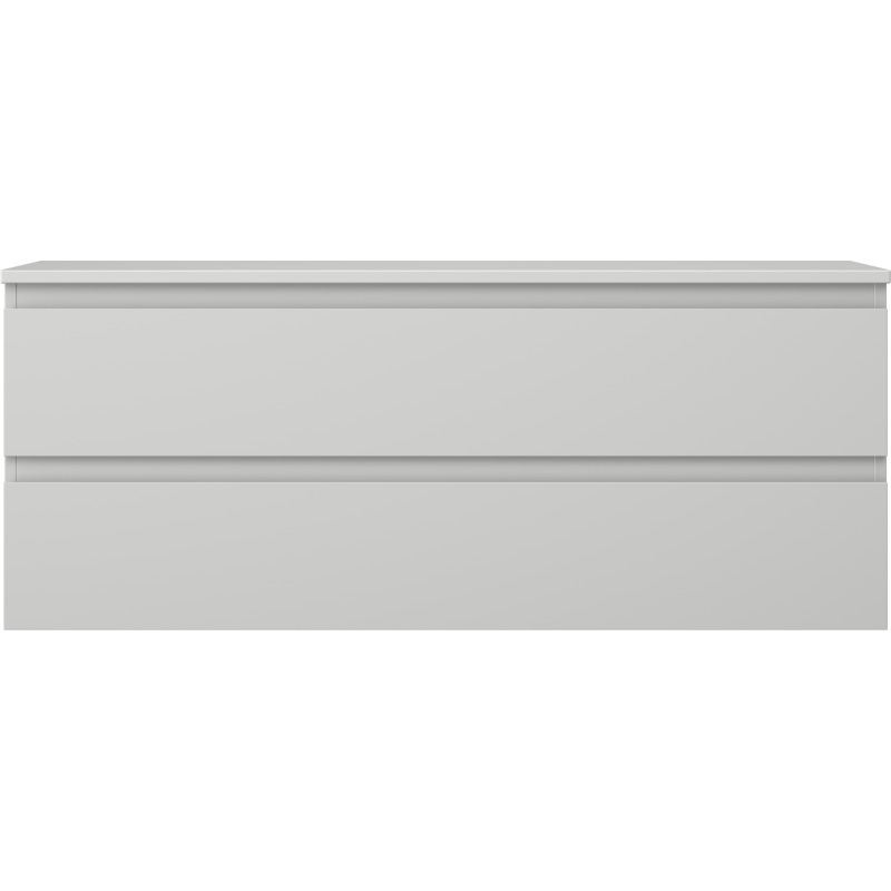 Mexen Orio kúpeľňová skrinka pod umývadlo 120 cm s doskou, 2 zásuvky, sivá matná - 91A10-12047-2-BFFC62