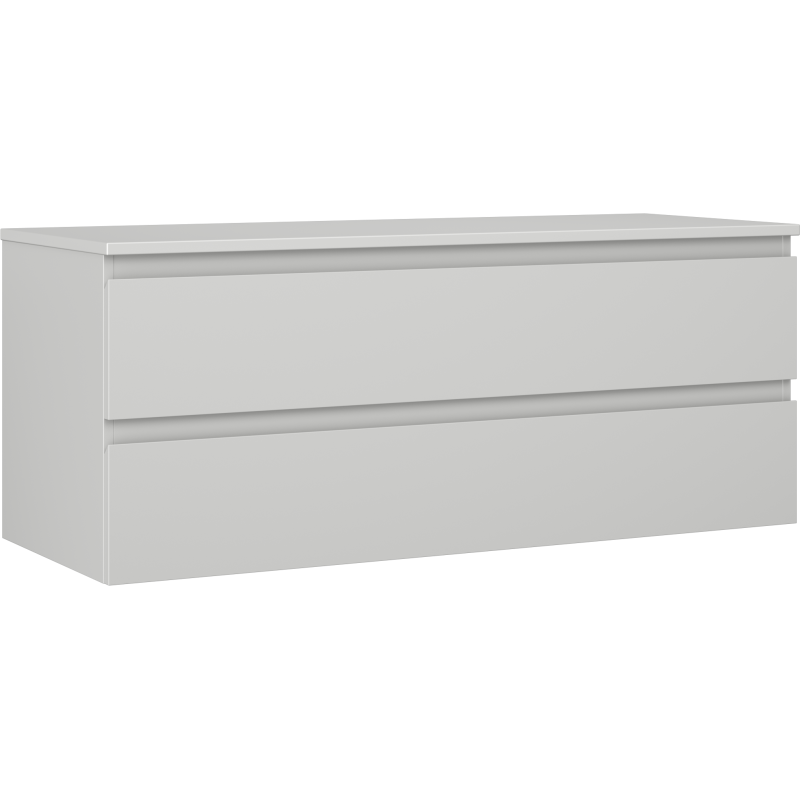 Mexen Orio kúpeľňová skrinka pod umývadlo 120 cm s doskou, 2 zásuvky, sivá matná - 91A10-12047-2-BFFC62