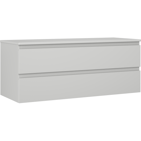 Mexen Orio kúpeľňová skrinka pod umývadlo 120 cm s doskou, 2 zásuvky, sivá matná - 91A10-12047-2-BFFC62