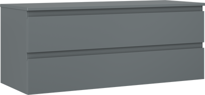 Mexen Orio kúpeľňová skrinka pod umývadlo 120 cm s doskou, 2 zásuvky, grafit matná - 91A10-12047-2-BFFC66