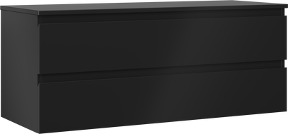 Mexen Orio kúpeľňová skrinka pod umývadlo 120 cm s doskou, 2 zásuvky, čierna matná - 91A10-12047-2-BFFC71