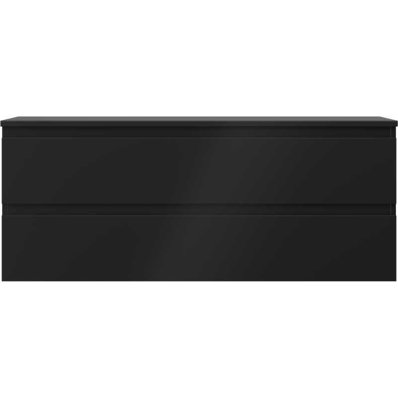 Mexen Orio kúpeľňová skrinka pod umývadlo 120 cm s doskou, 2 zásuvky, čierna matná - 91A10-12047-2-BFFC71